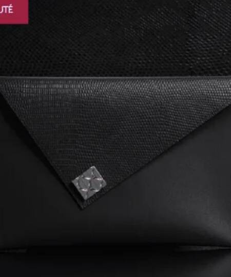 Pochette pour femme – Lézard noir – Women’s clutch bag - Black lizard - DS Automobiles