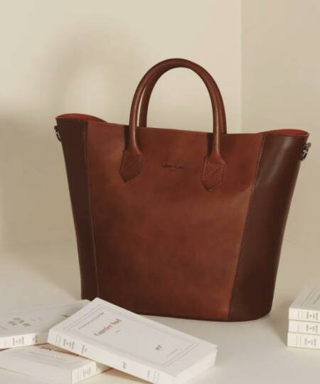 Sac cabas - Shopping bag Mendoza gold by Léon Flam Paris – made in France
