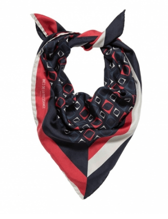 Foulard en soie - Silk scarf DS & INES DE LA FRESSANGE PARIS