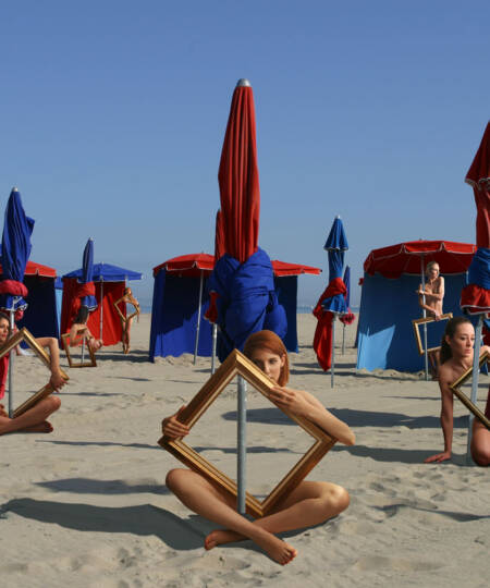 " Sun on the beach " - Collection " Quantum Mirrors " By Patrick Le Hec'h