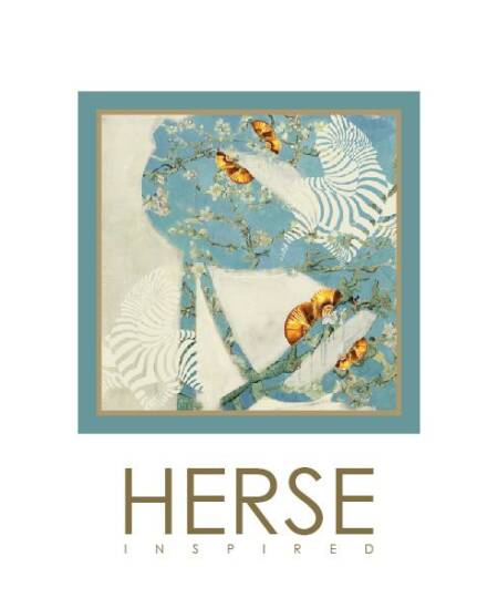 Foulard en soie édition limitée - Silk scarf limited edition Limited Edition Bouquet de Jardin II Classic 90x90cm by HERSE Inspired