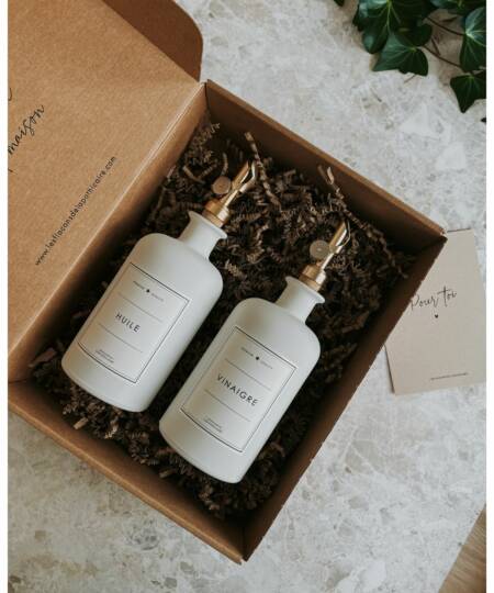 Box Huile & Vinaigre Luxe Blanc