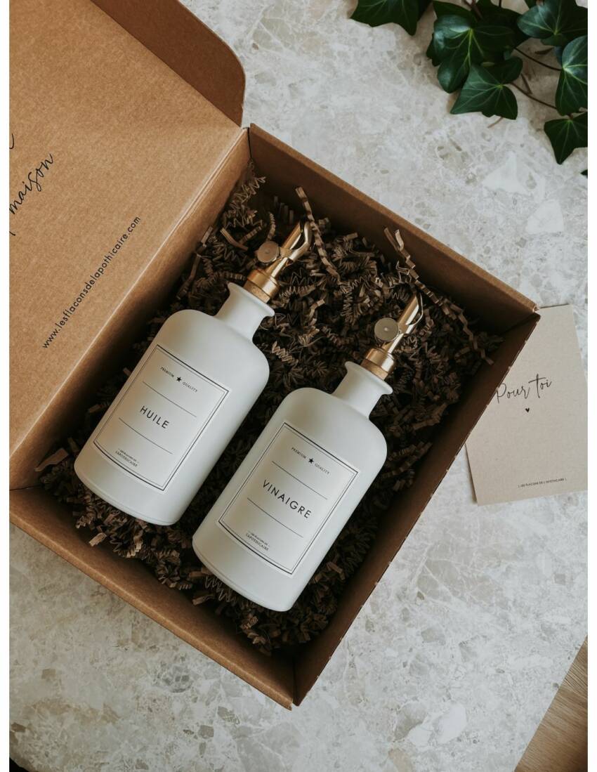 Box Huile & Vinaigre Luxe Blanc
