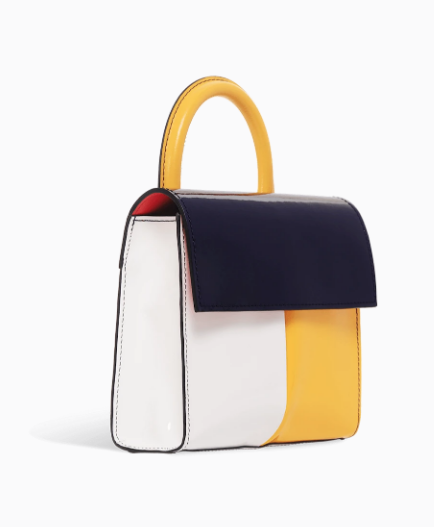 Bag - Sac Carel & Léon Flam Paris - Marine Jaune