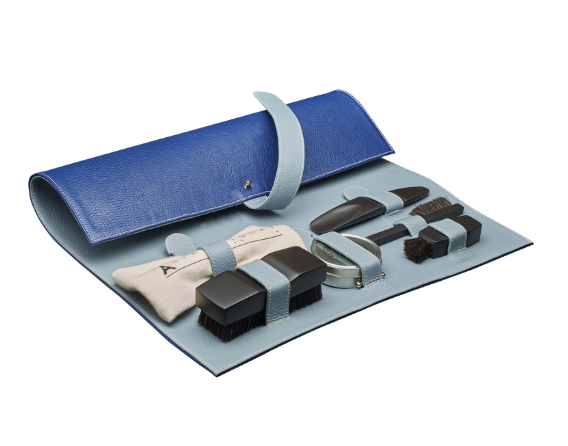 Tapis cireur Bleu/Gris avec accessoires - Waxing mat Blue/Grey with accessories by Authentiques Paris