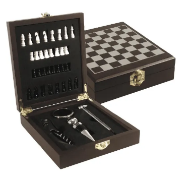 Coffret 4 accessoires – Box 4 cellar and chess accessories – AMILCAR SELECTIONS