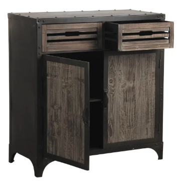 Bahut – Metal and wood cabinet - AMILCAR SELECTIONS