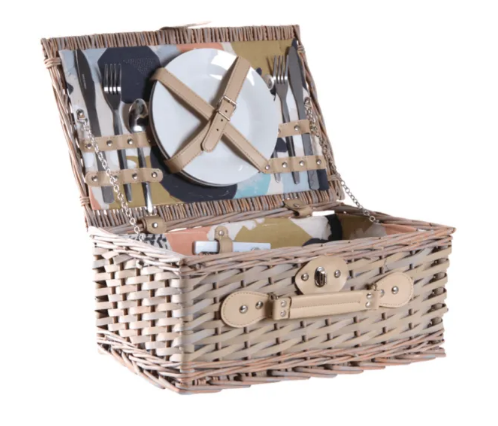 Valise pique-nique – Picnic case in wood with accessories – AMILCAR SELECTIONS
