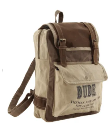 Sac à dos – Beige & Brown Backpack for Men – Amilcar Selections