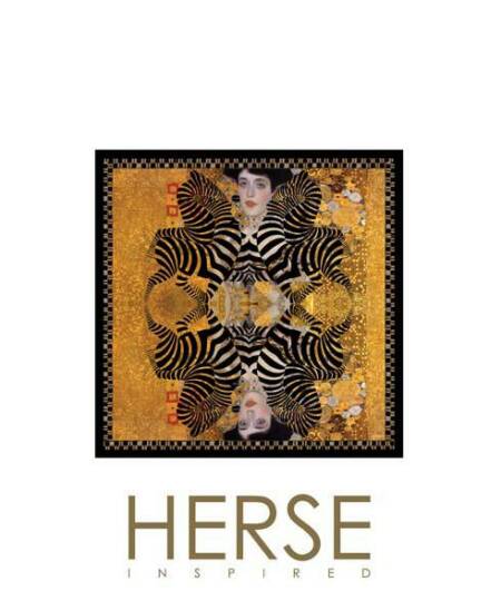 Foulard en soie édition limitée - Silk scarf limited edition Escaping Animal II Classic 90x90cm by HERSE Inspired