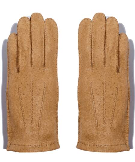Maison Fabre - H 120 ND Gants homme en 100% pécari -Men's gloves in 100% peccary