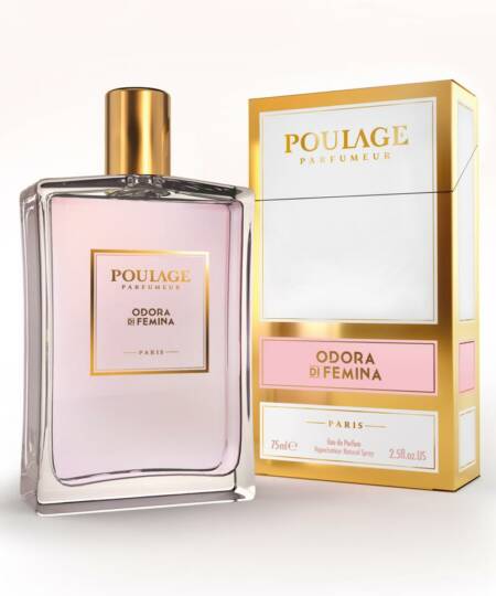 ODORA DI FEMINA - Eau de parfum with Luxury White Leather Case - 75ml.
