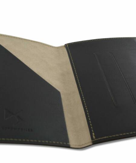 Porte carte grise - Grey leather card holder by DS Automobiles