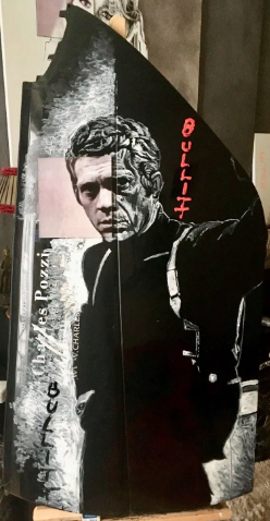Porte Maserati - Maserati door from C.Pozzi with Steve Mcqueen (Bullit) by Natacha Toutain