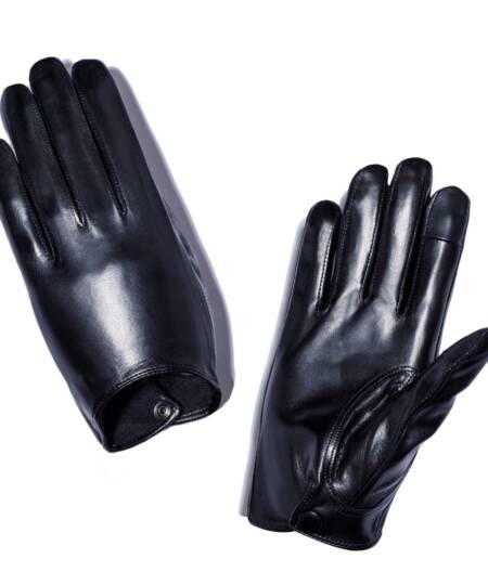 Maison Fabre - SASHA T DS Gants en agneau avec bouton pression - Lambskin gloves with press-stud