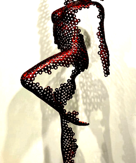 Sculpture en acier - Liberty(red) by Vyki