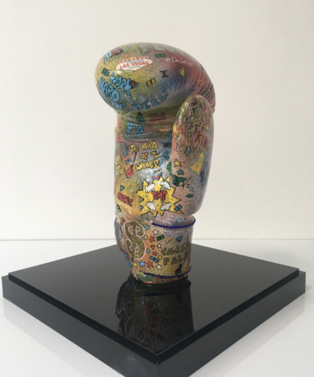 Sculpture gant de boxe Mohamed Ali - frederic Avella