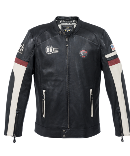 VESTE EN CUIR HOMME SHELBY - LEATHER JACKET MAN SHELBY - 24H DU MANS